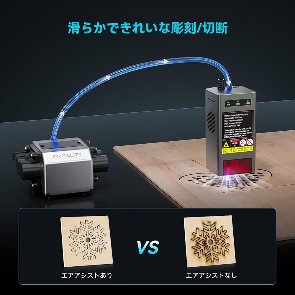 Creality Falcon2 Pro 22W レーザー彫刻・切断機 Amazon.co.jp: Creality Falcon2 Pro 22W レーザー彫刻機 - 統合